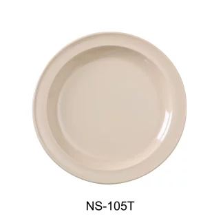 Yanco NS-105T Nessico Round Plate, 5.5" Diameter, Melamine, Tan Color, Pack of 48
