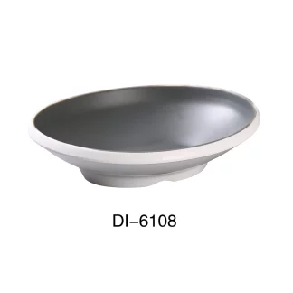 Yanco DI-6108 Discover 8" X 6 1/2" X 2" Oval Bowl 16 Oz, Melamine, Matte Finish, Pack of 24
