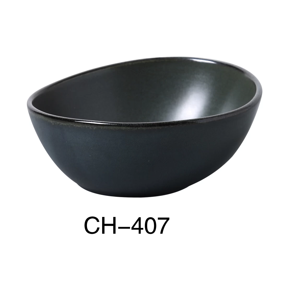Yanco CH-407 Champs 7 1/2" X 2 1/2"H Salad Bowl 20 Oz, Porcelain, Matte Glaze, Pack of 24