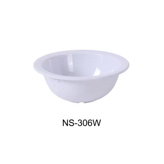 Yanco NS-306W Nessico Grapefruit Bowl, 13 Oz Capacity, 2.5" Height, 5.75" Diameter, Melamine, White Color, Pack of 48