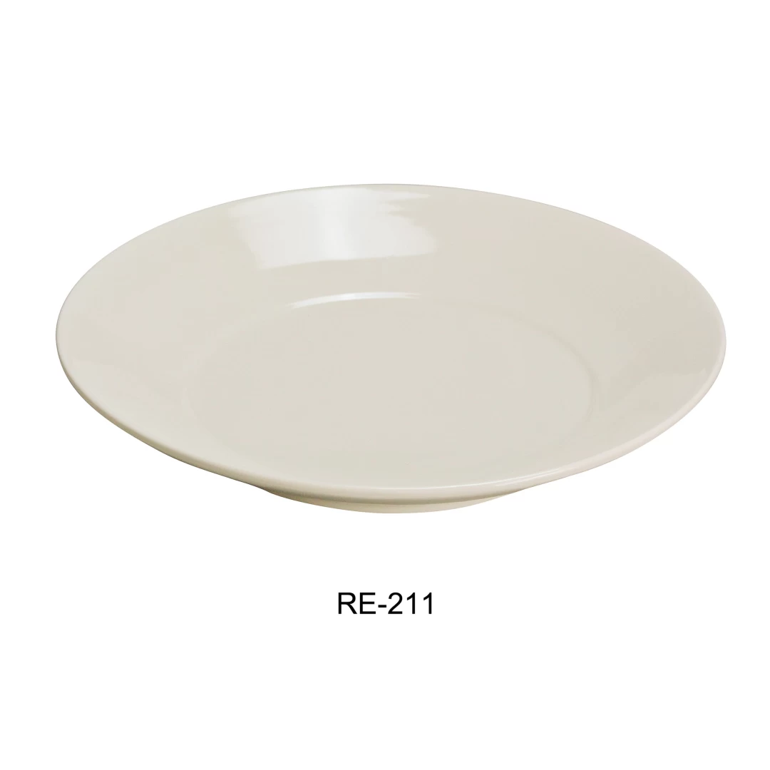 Yanco RE-211 Recovery Salad Plate, 11.5" Diameter, 2" Height, China, American White Color, Pack of 12