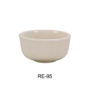 Yanco RE-95 Recovery Jung Bowl, 9.5 Oz Capacity, 4.35" Diameter, 2" Height, China, American White Color, Pack of 36