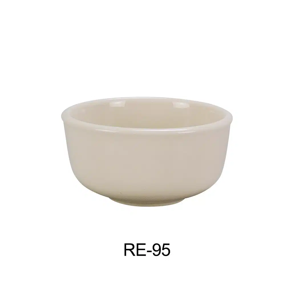 Yanco RE-95 Recovery Jung Bowl, 9.5 Oz Capacity, 4.35" Diameter, 2" Height, China, American White Color, Pack of 36