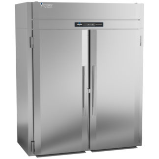 Victory Refrigeration RISA-2D-S1-HC 68.88" Top Mounted 2 Section Roll-in Refrigerator with 2 Left/Right Solid Doors - 70.84 cu. ft.