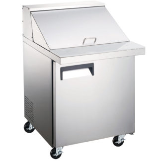 Coldline SMP27 27" Mega Top Refrigerated Sandwich Prep Table with Cutting Board and Food Pans