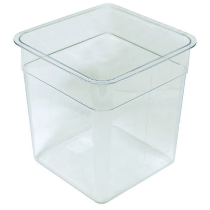 Crestware SQC12 Clear Square Food Storage Container 12 Qt.