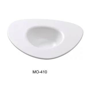 Yanco MO-410 Moderne 10.5" Dessert Plate 10 Oz, White, Melamine, Pack of 24