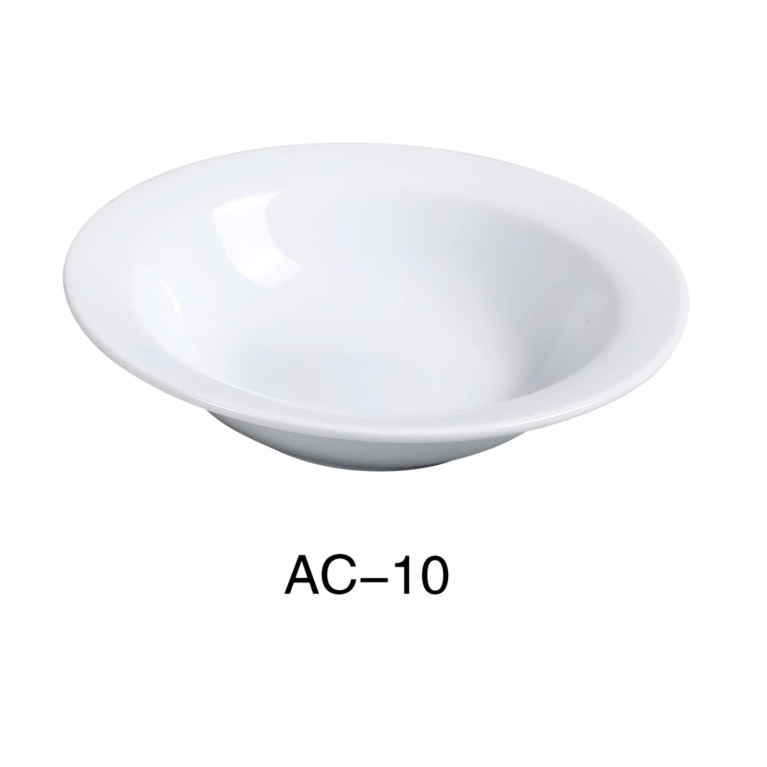 Yanco AC-10 Abco 13 Oz Grapefruit Bowl,6.5" Diameter, Porcelain, Super White, Pack of 36
