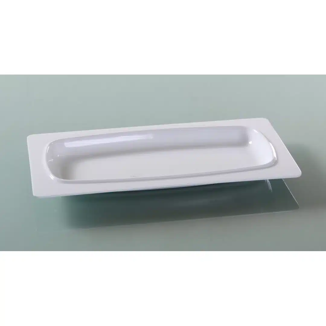 Yanco VE-413 Venice Deep Plate, Rectangular, 12.875" Length, 6.875" Width, Melamine, Pack of 12