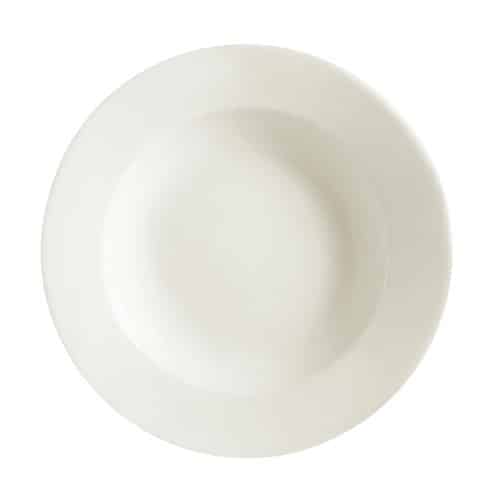 Yanco RE-115 Recovery Pasta Bowl, 24 Oz Capacity, 11.5" Diameter, China, American White Color, Pack of 12