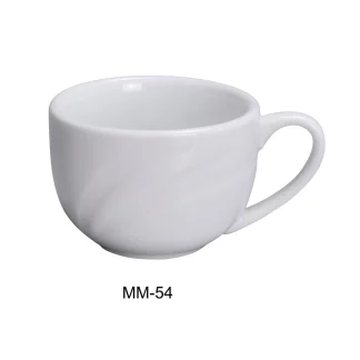 Yanco MM-54 Miami 3 Oz Espresso Cup, 2.75" Diameter, Porcelain, Bone White, Pack of 36