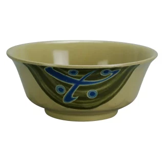 Yanco JP-5265 Japanese Curved Noodle Bowl, 20 Oz Capacity, 2.5" Height, 6" Diameter, Melamine, Pack of 48