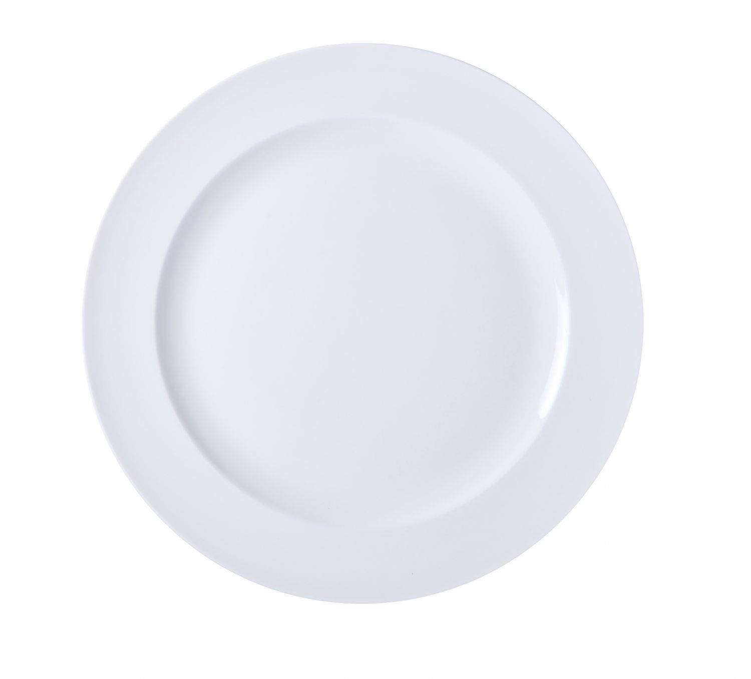 Yanco LD-109 Dinner Plate, 9.25" Diameter, Porcelain, Bone White, Pack of 24