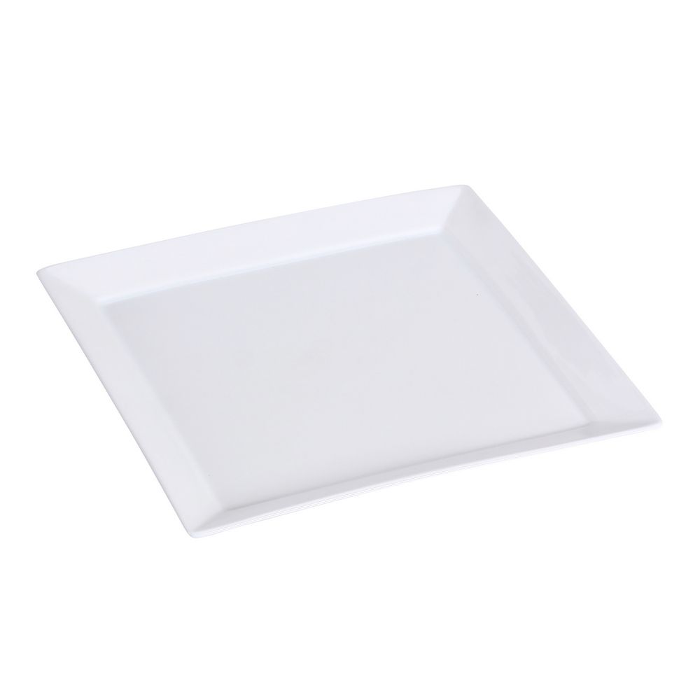 Yanco LK-105 5.25" Square Plate, Porcelain, Bone White, Pack of 36