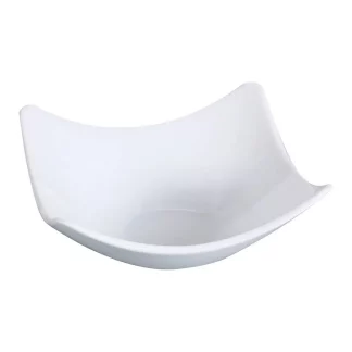 Yanco LK-303 3" Square Sauce Dish, Porcelain, Bone White, Pack of 48