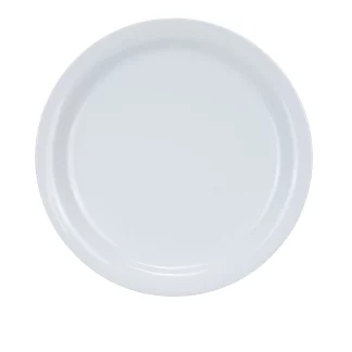 Yanco MA-16 Mayor 10.5" Narrow Rim Dinner Plate, Porcelain, Super White, Pack of 12