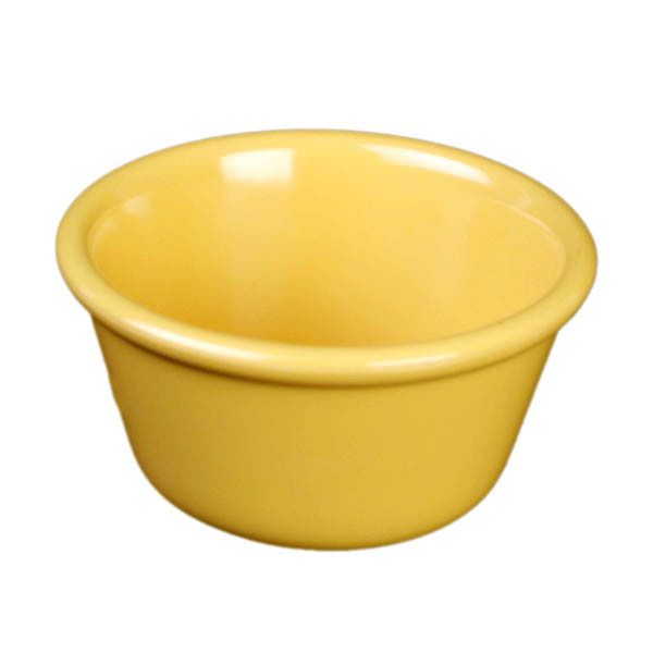 Yanco NC-536YL Mile Stone Smooth Ramekin, 2 Oz Capacity, 1.25" Height, 2.75" Diameter, Melamine, Yellow Color, Pack of 72