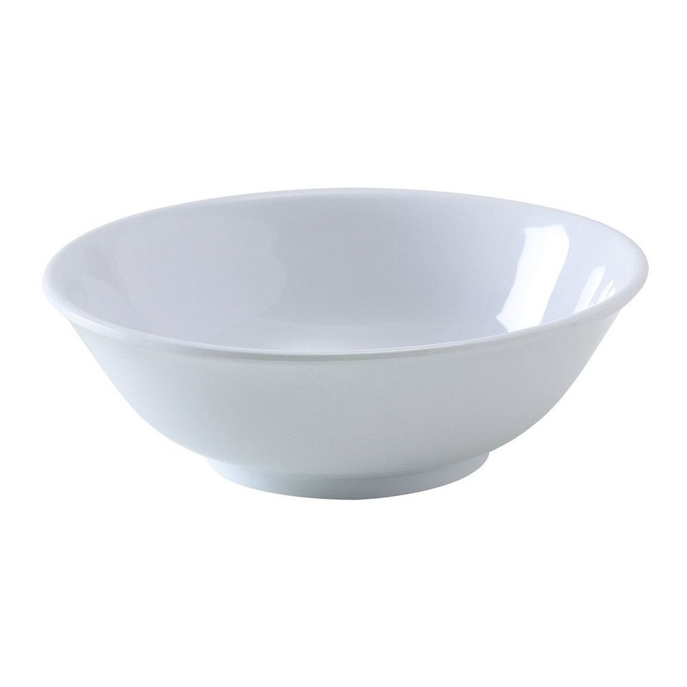 Yanco NS-5095W Nessico Rimless Bowl, 87 Oz Capacity, 3.75" Height, 11" Diameter, Melamine, White Color, Pack of 12