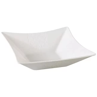 Yanco OK-2541 Osaka-2 Sea Food Bowl, Square, 11" Length, 11" Width, 2.75" Height, Melamine, White Color, Pack of 12