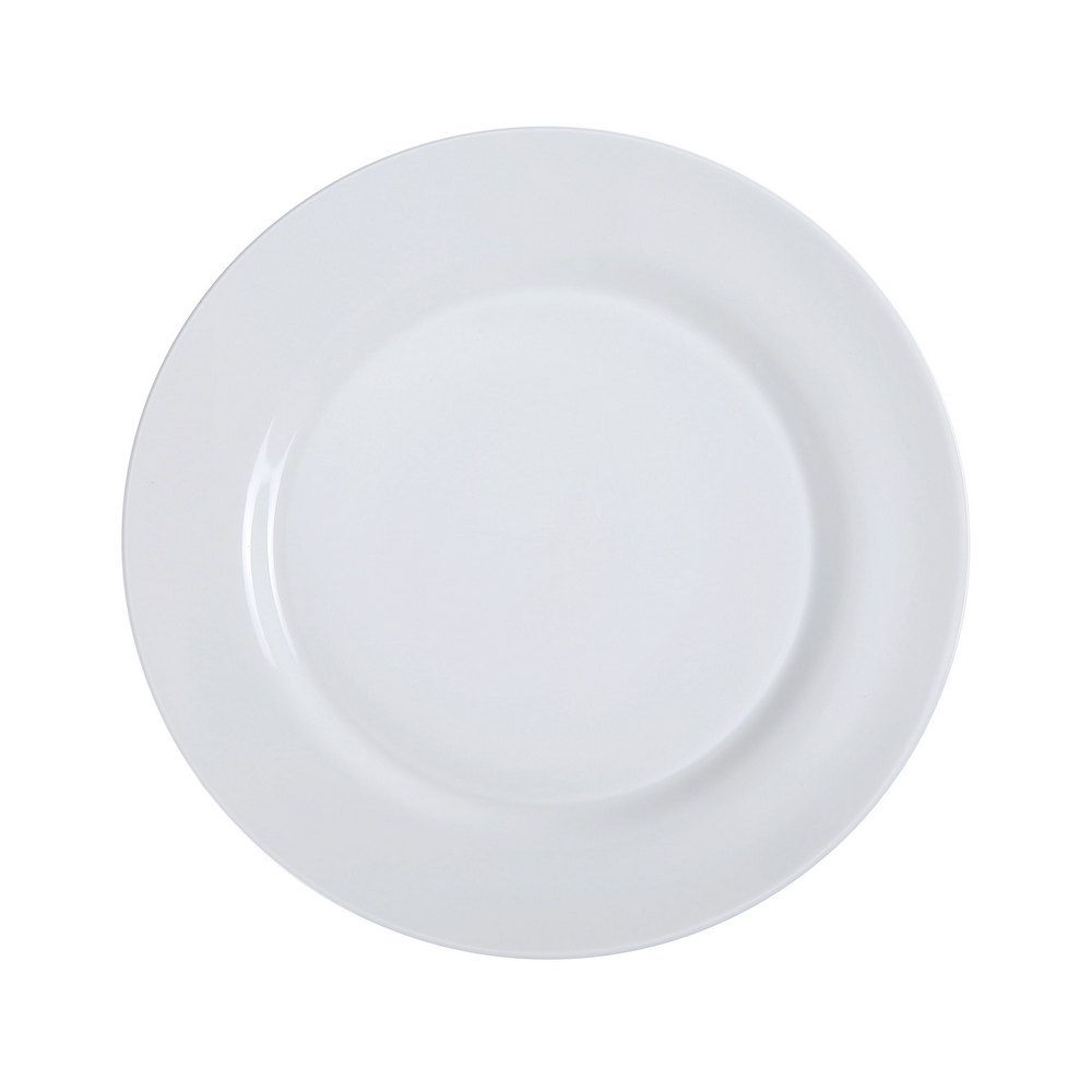 Yanco PS-6 Bread Plate, 6.25" Diameter, Porcelain, Bone White, Pack of 36