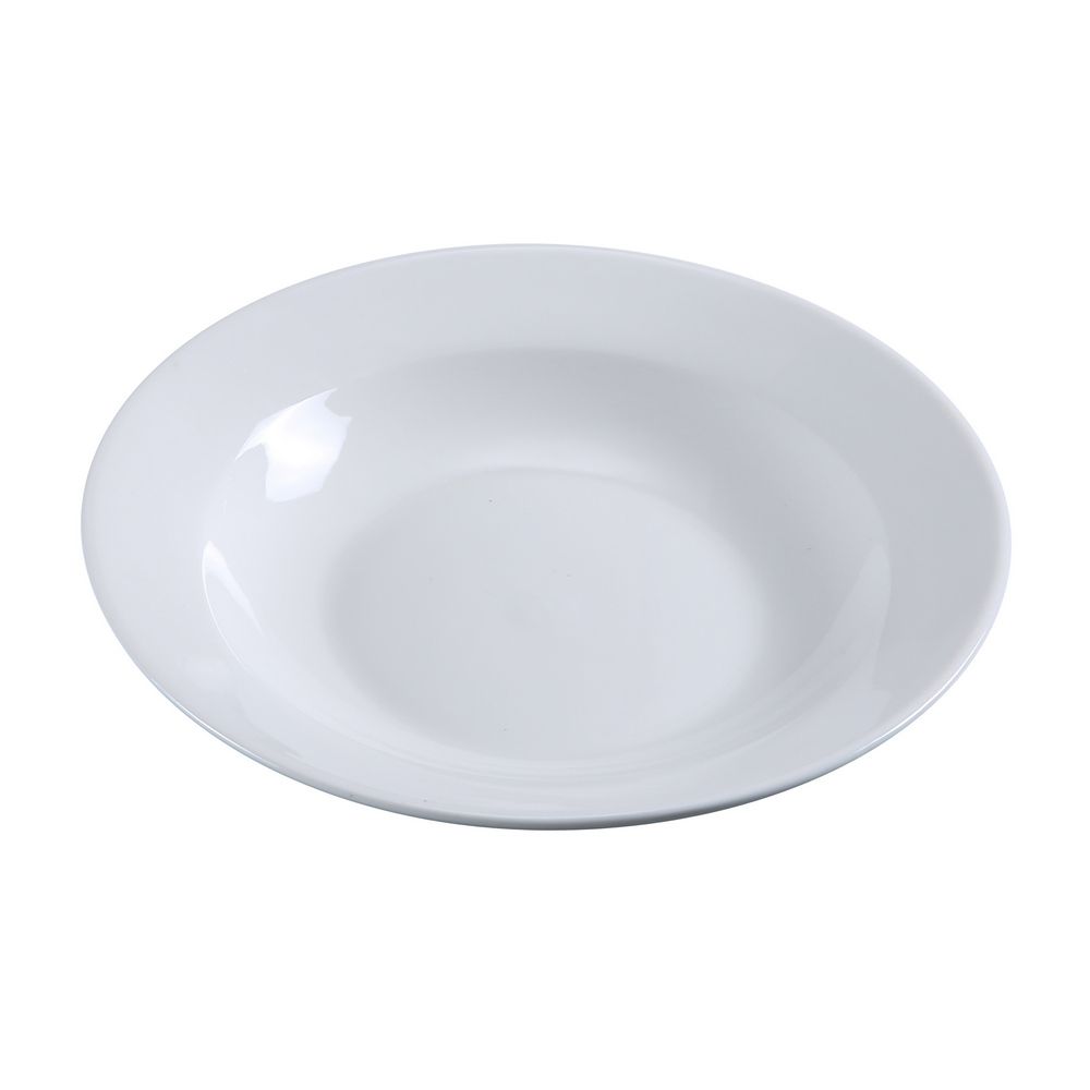 Yanco PS-3 Soup Plate, 10 Oz Capacity, 9" Diameter, Porcelain, Bone White, Pack of 24
