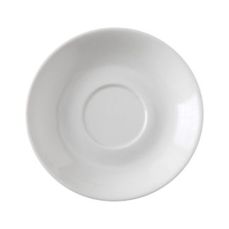 Yanco PS-36 Saucer, 4.5" Diameter, Porcelain, Bone White, Pack of 36