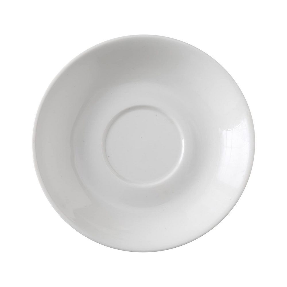 Yanco PS-36 Saucer, 4.5" Diameter, Porcelain, Bone White, Pack of 36