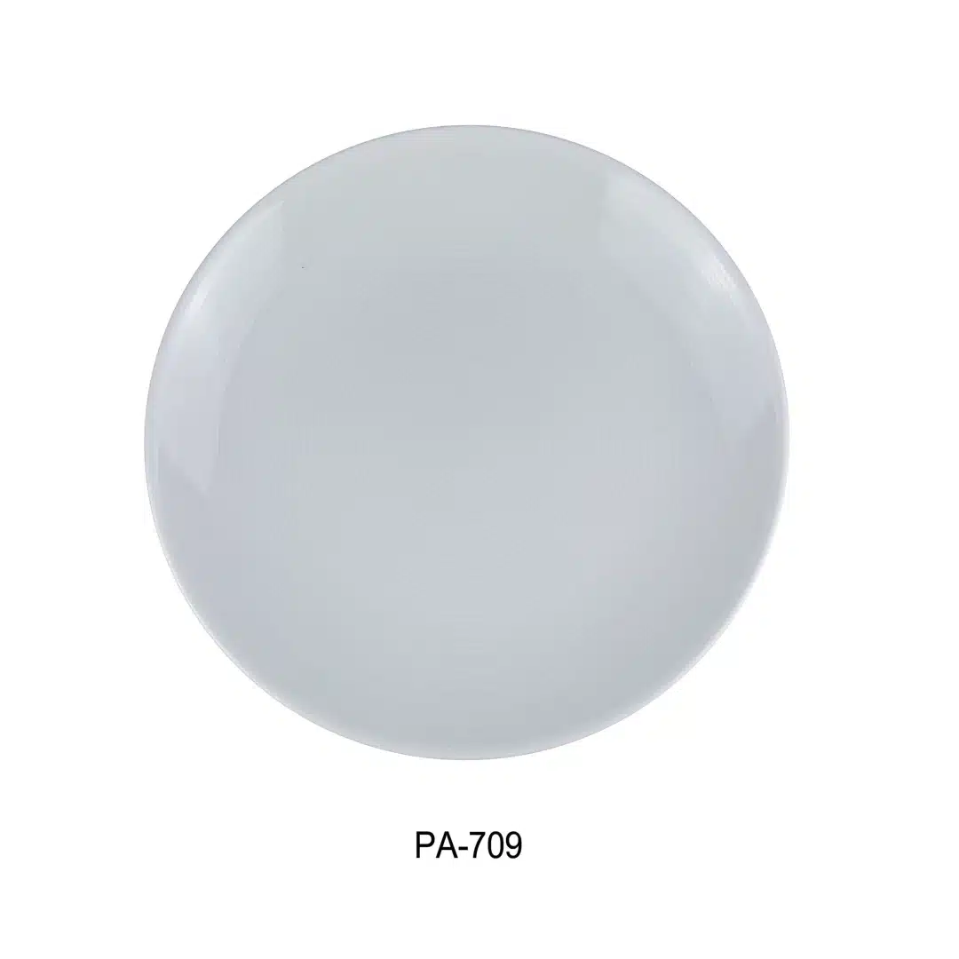 Yanco PA-707 Coupe Plate, 7.5" Diameter, Porcelain, Super White, Pack of 36