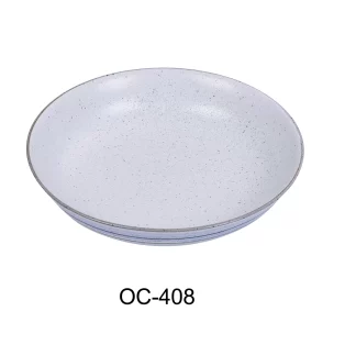 Yanco OC-408 Ocean 8" X 1 1/2" Deep Soup / Salad Plate 14 Oz, Porcelain, Pack of 36