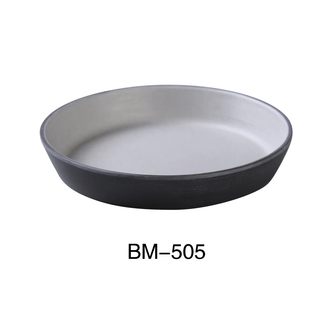 Yanco BM-505 Birmingham 5 1/2' X 1" Deep Dish 8 Oz, Melamine, Scratch Resistant, Pack of 48