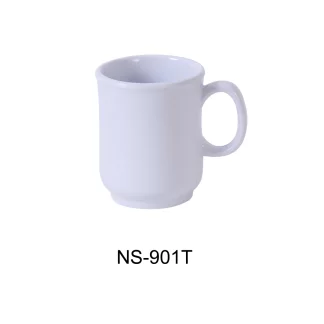 Yanco NS-901T Nessico Coffee/Tea Mug, 8 Oz Capacity, 2.875" Height, 3.5" Diameter, Melamine, Tan Color, Pack of 48
