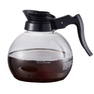 Prepline PCD64 64 oz. Glass Coffee Decanter with Black Handle
