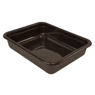Quantum Foodservice FSB-20155BN Bussing Tub 20In X 15In X 5In, Flat Bottom Pp Brown - Case of 12
