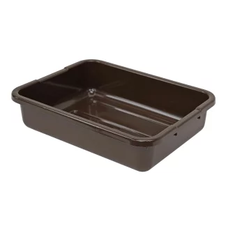 Quantum Foodservice FSB-21155RBN Bussing Tub 21In X 15In X 5In Pp Brown - Case of 12