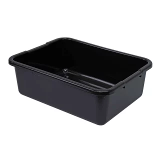 Quantum Foodservice FSB-21157RBK Bussing Tub 21In X 15In X 7In Pp Black - Case of 12