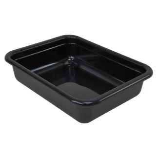 Quantum Foodservice FSB-22175BK Bussing Tub 22In X 17In X 5In, Flat Bottom Pp Black - Case of 12