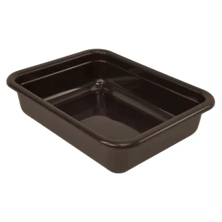 Quantum Foodservice FSB-22175BN Bussing Tub 22In X 17In X 5In, Flat Bottom Pp Brown - Case of 12