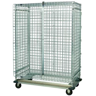 Quantum Foodservice MD1836-70SEC Wire Dolly Based Security Cart Chrome