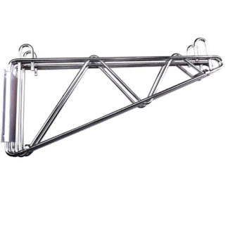 Prepline CWWSB-14 14" Deep Double Wall Mounting Bracket for Adjoining Chrome Wire Shelving