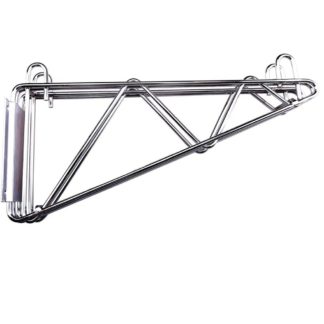 Prepline CWWSB-18 18" Deep Double Wall Mounting Bracket for Adjoining Chrome Wire Shelving