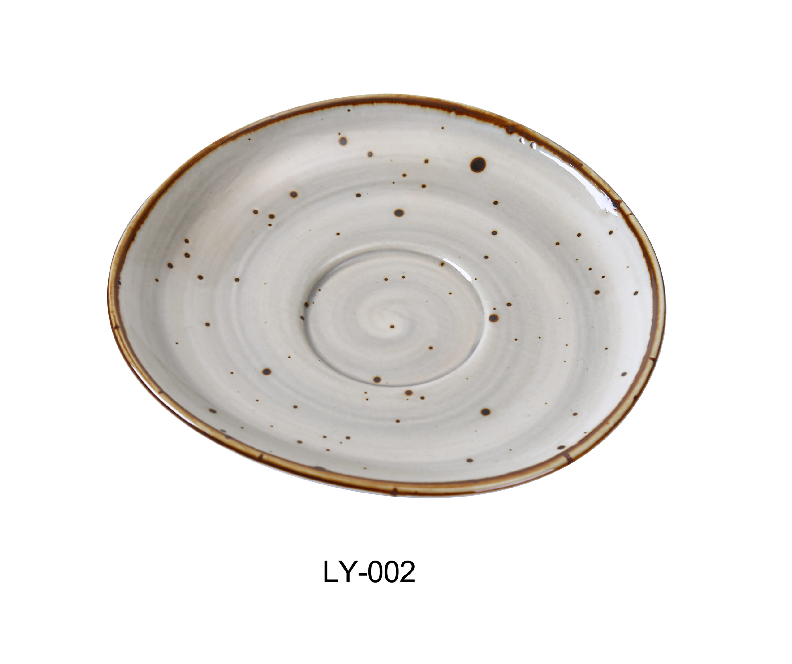 Yanco LY-002 Lyon Collection 6.5" Saucer, Reactive Glaze (Pack of 36)