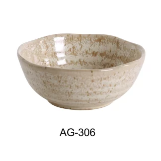 Yanco AG-306 5 1/2" X 2 1/4" Nappie Bowl 14 Oz , Porcelain, Pack of 36