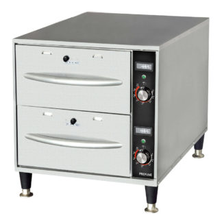 Prepline DW2N Double Narrow Freestanding Stainless Steel Drawer Warmer- 900W, 120V