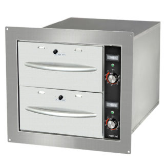 Prepline BDW2N Double Narrow Built-in Stainless Steel Drawer Warmer- 900W, 120V