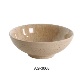 Yanco AG-3008 8" X 3" Noodle Bowl 36 Oz , Porcelain, Pack of 12