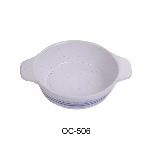 Yanco OC-506 Ocean 6 1/2" X 5" X 1 3/4" Bake Dish With Ears 7 Oz, Porcelain, Pack of 36