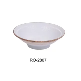 Yanco RO-2807 Rockeye-2 7 3/4" X 2 1/4" Ramen Bowl 16 Oz, Porcelain, Two-Tone, Pack of 12