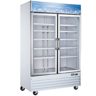 Coldline G53-W 53" Double Glass Door Merchandiser Refrigerator