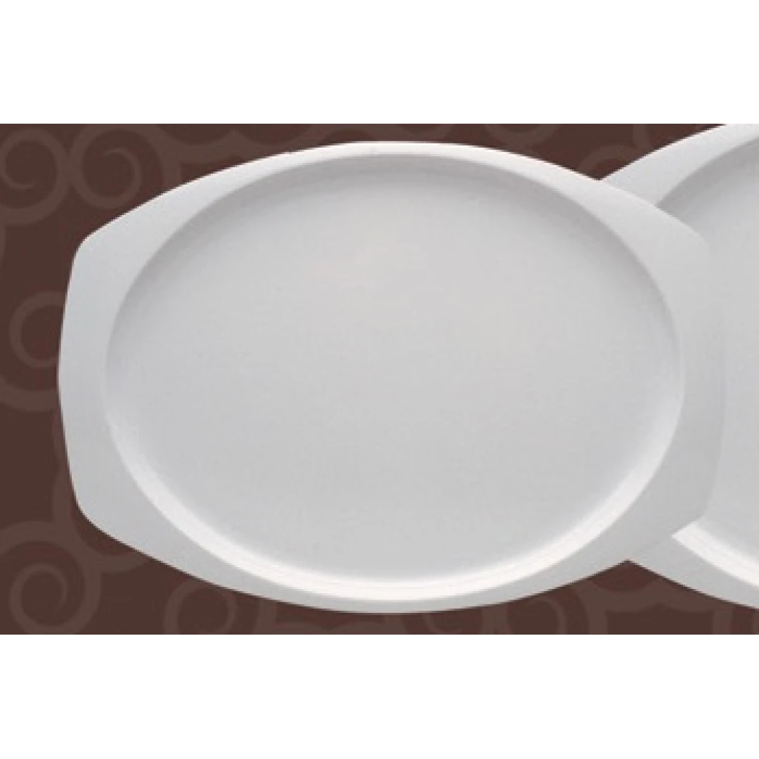 Yanco NS-212W Nessico Rectangular Platter, 12.5" Length, 7.75" Width, Melamine, White Color, Pack of 12