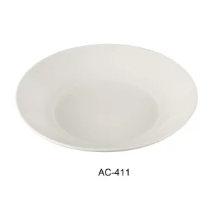 Yanco AC-411 Abco 11.5" Salad Plate, Porcelain, Super White, Pack of 12